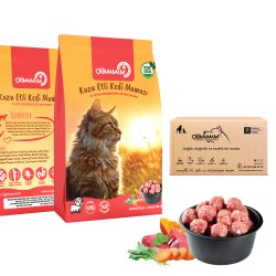 Kuzu Etli Köfte 7 Kg 1000 Gr 7 Adet Çiğmamam Barf Kedi Maması 